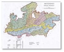 Watershed map of MP